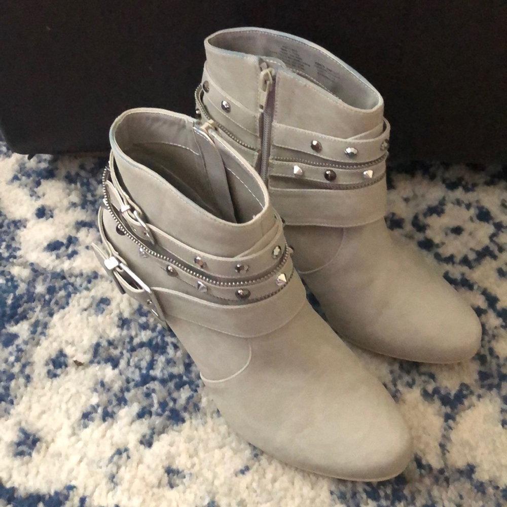 Jennifer Lopez Studded Ankle Boots
